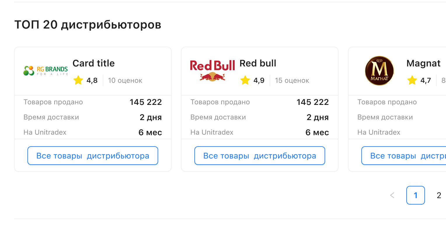 Лучшие дистрибьюторы по рекомендации других покупателей